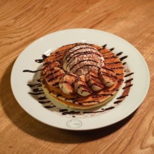 バナナチョコレートパンケーキ