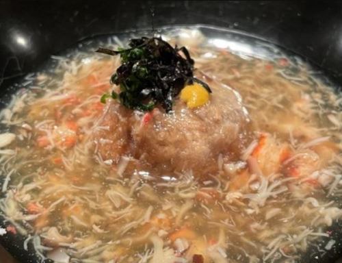 蓮根まんじゅう 湯葉あん掛け