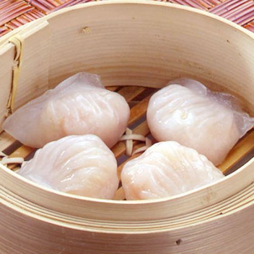 2 steamed shrimp dumplings