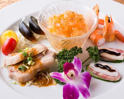 2-hour all-you-can-drink Hana course, 10 dishes, 6,000 yen (tax included)