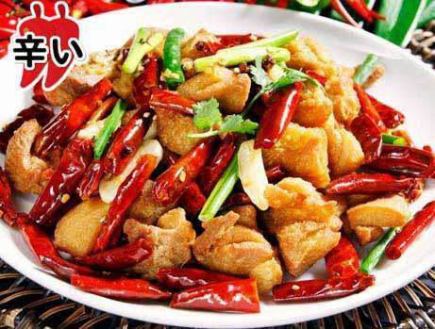 【歓送迎会におすすめ！吉コース◆2H飲み放題付き】二種海老、鶏肉の唐辛子炒め、選べる麻婆豆腐