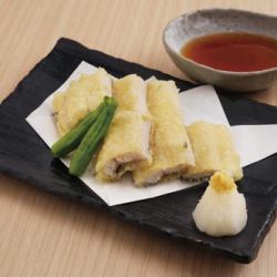 Thick fluffy domestic ikejime conger eel tempura