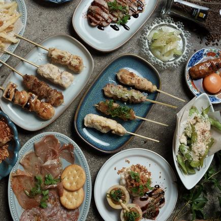 ＜附無限暢飲＞ 食材較少的輕食套餐 5道菜 4,000日圓（含稅）