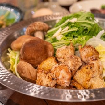 【含畅饮】味噌火锅套餐，6道菜，5000日元（含税）◎