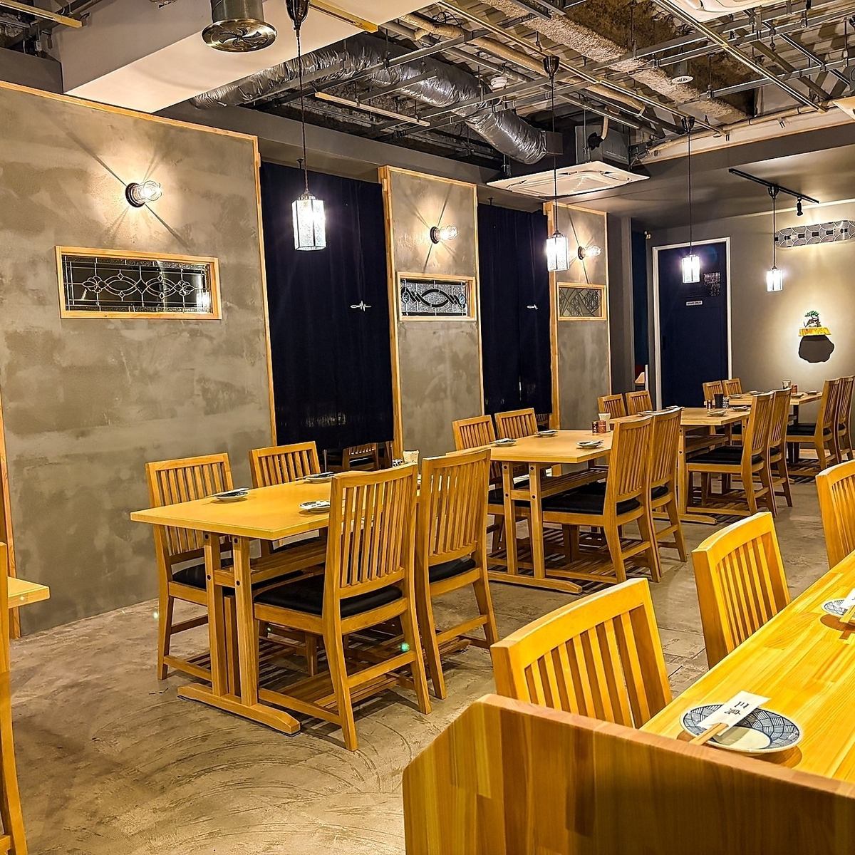 【オーナーこだわり】お洒落な店内は接待やお食事会にも〇