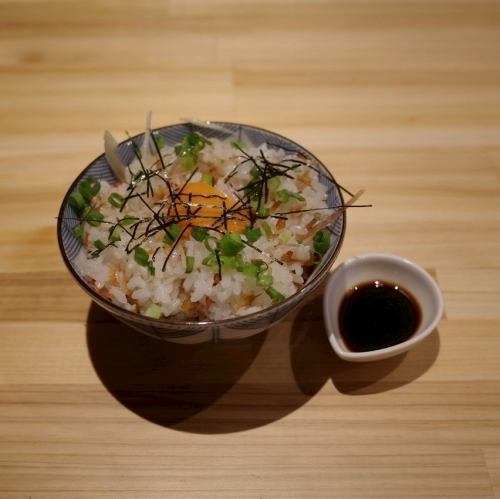 櫻花蝦茗荷蛋黃飯