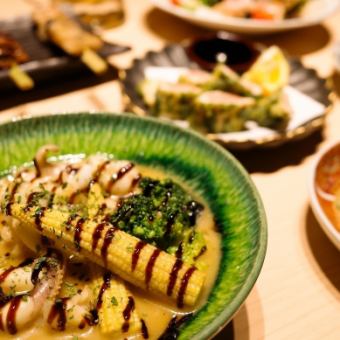 【三鳥堪能コース】お墨付き。牛タン炭火焼やゴマ鯖、焼鳥含む全9品120分飲み放題付6000円コース