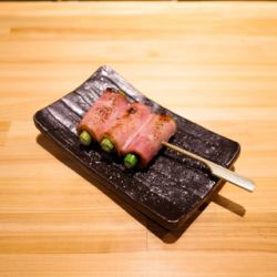 炭烤芦笋培根卷