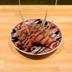Prosciutto wrapped around fresh tomatoes and cream cheese