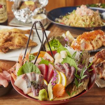 鮭のちゃんちゃん焼きやザンギなど！北のふくろう定番コース【海鮮】 2時間飲み放題付き4000円