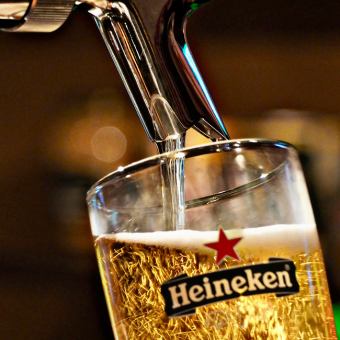 【当日OK!】【超希少!】ハイネケン樽生ビール付き単品飲み放題120分 ◆2500円