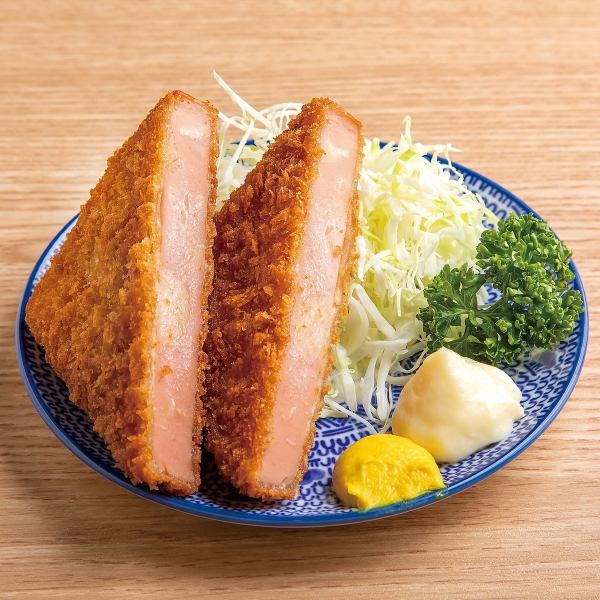 Perfect match with alcohol! Ham cutlet