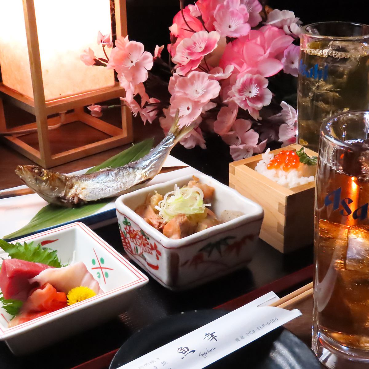 サクッと0次会♪自慢の原始焼き、丼ものまでお楽しみ下さい