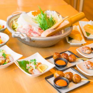 Luxurious [Kannoya Welcome and Farewell Party Course] All-you-can-drink 10 dishes including sashimi, skewers, mizutaki, etc. 6000 yen ⇒ 5000 yen