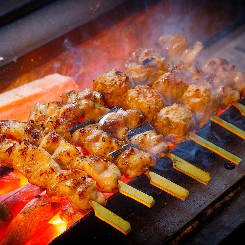 Charcoal-grilled, skewered, and chicken specialty store