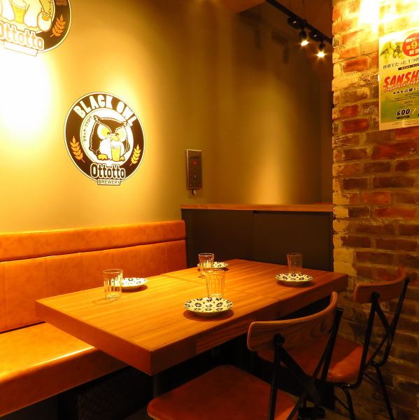 [For girls-only gatherings!] The cozy interior with a feeling of openness is recommended for various occasions such as birthdays, anniversaries, and girls-only gatherings. ♪ Have a good time together with Ottotto's original craft beer ♪