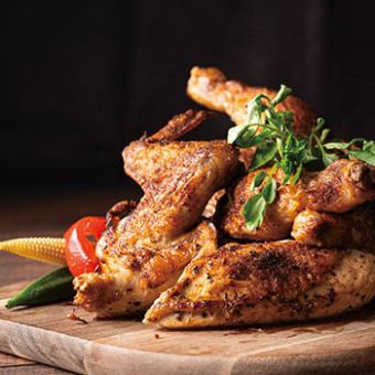 土、日、祝日ランチ限定！大人気ビアチキンローストが食べれるプラン　全6品　2H飲放付4500円