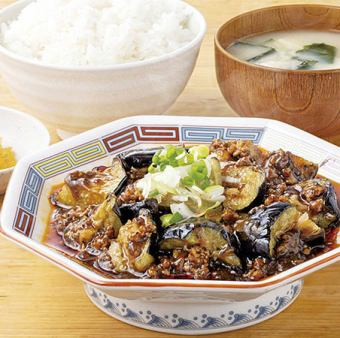 [花椒]麻婆茄子<定食>