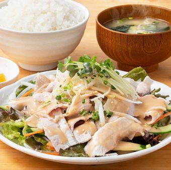 [涼]冷やし豚しゃぶ<定食>