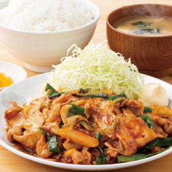 豚キムチ旨辛炒め
