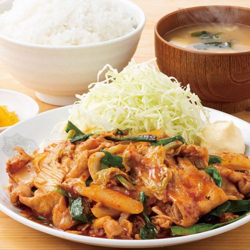 豚キムチ旨辛炒め
