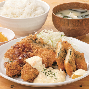 【大満足】秋味フライ盛り合わせ<定食>