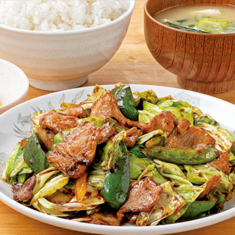 [大人気]春キャベツ回鍋肉定食