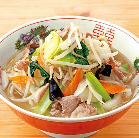 [具だくさん]春野菜の塩タンメン