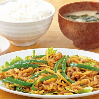 [コク旨]定食屋のチンジャオロース定食