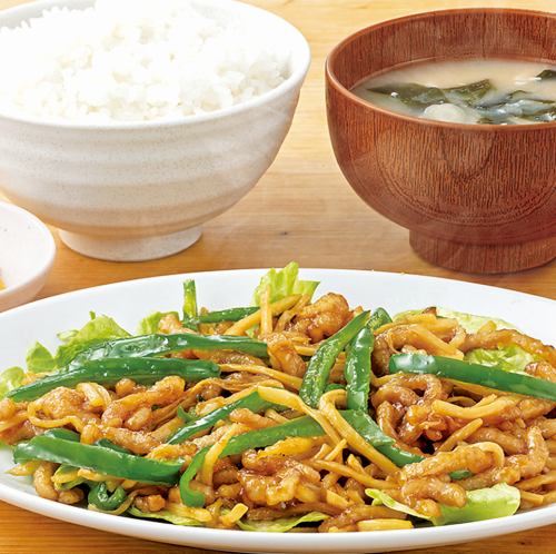 [コク旨]定食屋のチンジャオロース定食