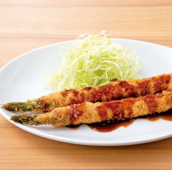 ＜一品＞アスパラ肉巻きフライ
