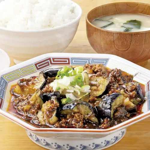 [花椒]麻婆茄子 定食