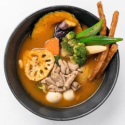 Hormone vegetable soup curry