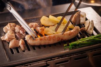 牛ホルモン塩焼き