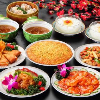 【松】8道菜品3,500日元（含税） ◆乌梅兰炒面的满足套餐！！