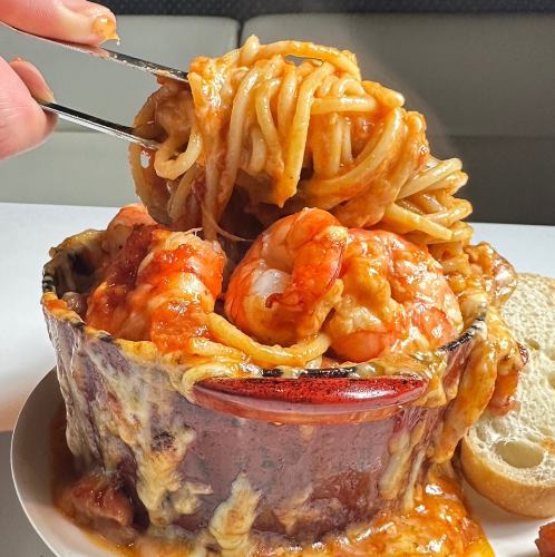 【ご予約限定】4/1～期間限定♪♪エビボルケーノパスタ　1台2600円