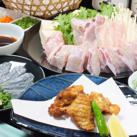 ☆Fugu cooking course☆Fried chicken course 6,600 yen (tax included)
