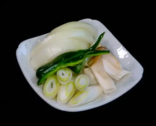 野菜焼き　(玉ねぎ/長ネギ/エリンギ/シイタケ)