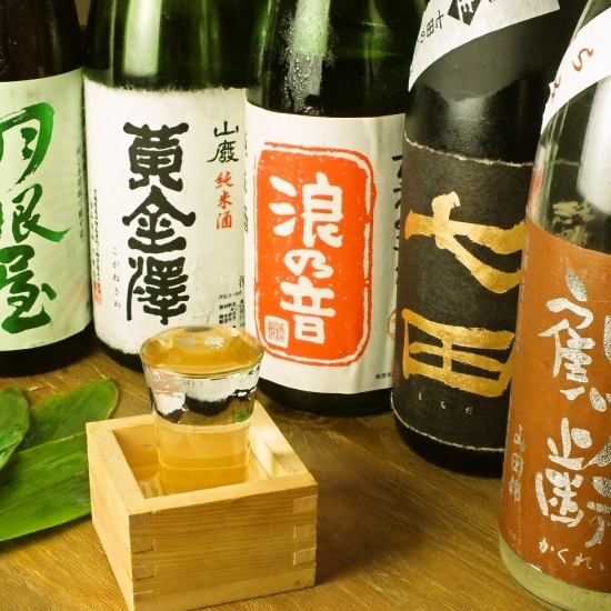日本酒有10種以上，燒酒有6種以上♪