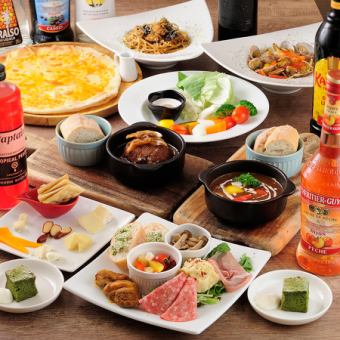 【クリスマス12/23~25限定】アンティパスト盛合せ/選べるパスタと選べるメイン/デザート6000円