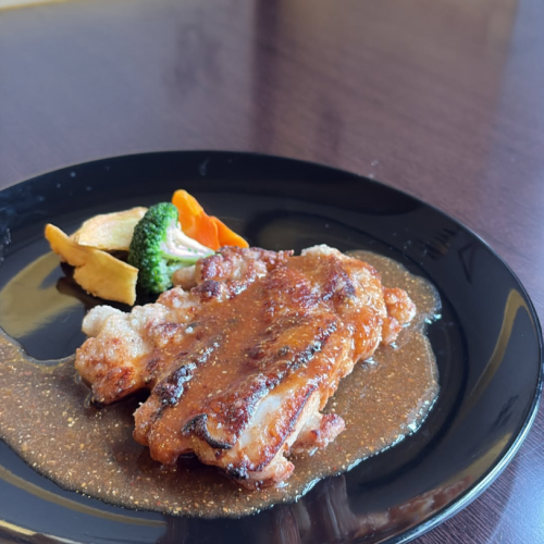 若鶏のグリルマスタードソース