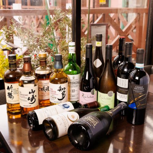 アルコール・ノンアルコール共に豊富なドリンクご用意