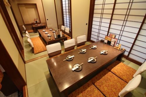 Relaxing in the Zashiki private room
