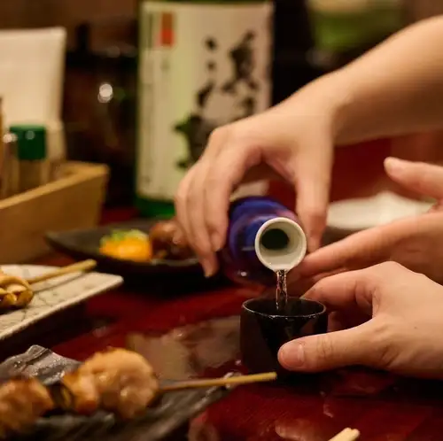 A wide selection of sake and shochu
