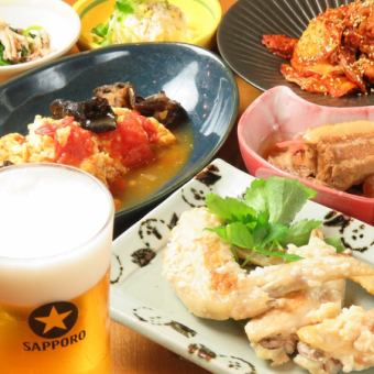 【宴ジョイプラン2H】~体が喜ぶ!お野菜多めの味わい自家製家庭料理コース~全8品3300円(税込)