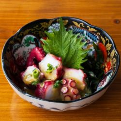 真ダコの酢みそ和え