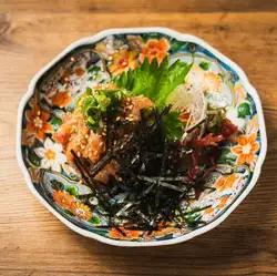 今日的生鱼片（Namero）配仙台味噌