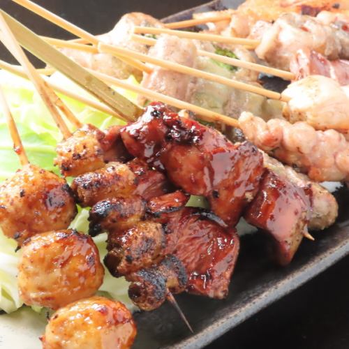 Specially selected charcoal grilled yakitori!