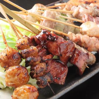 120分飲み放題！ホルモン煮込み/豚軟骨/串盛り等9品⇒5000円　(生ビール飲み放題希望時＋500円)