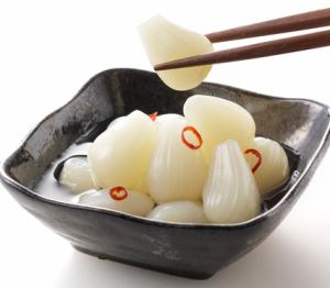 Homemade pickled radish